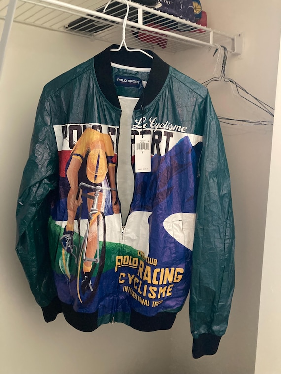 Nwt Ralph Lauren Polo Sport Cyclisme Bomber Graphic Jacket Size