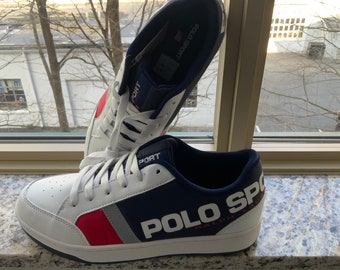 Ralph Lauren Polo Sport Sneakers Boys Size 7 NWT Etsy