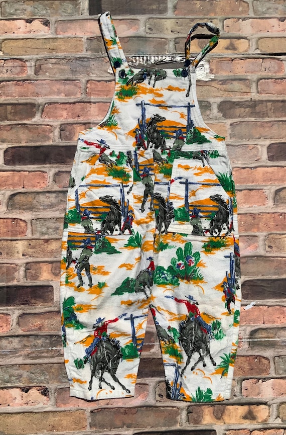 Vintage children’s western themed overalls