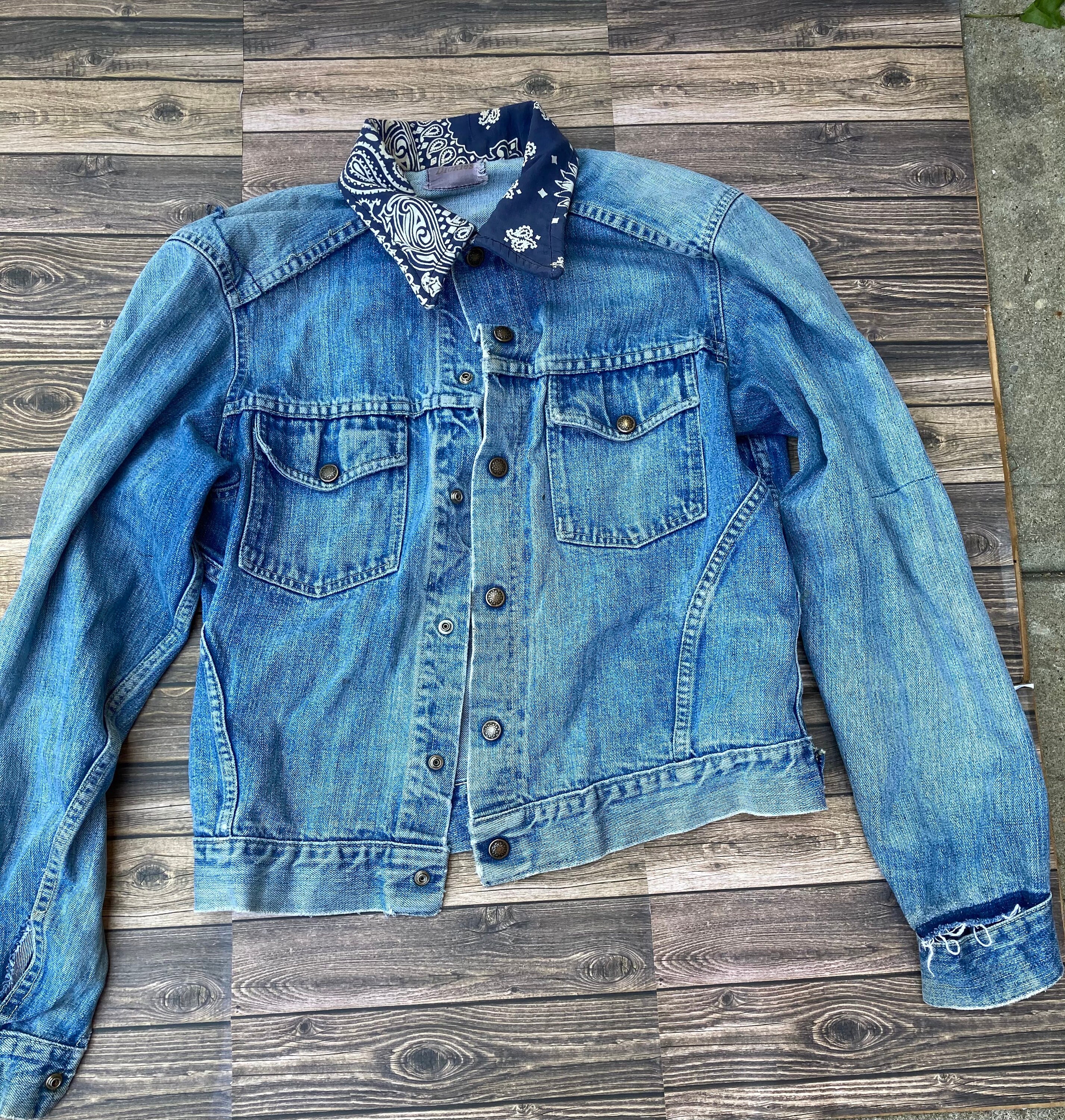 dickies blue jean jacket