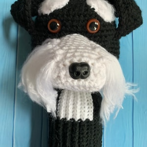 Schnauzer Golf Club Cover, driver cover, golf accessory, Woods cover Made to Order Photographs must be sent within 24 HOURS