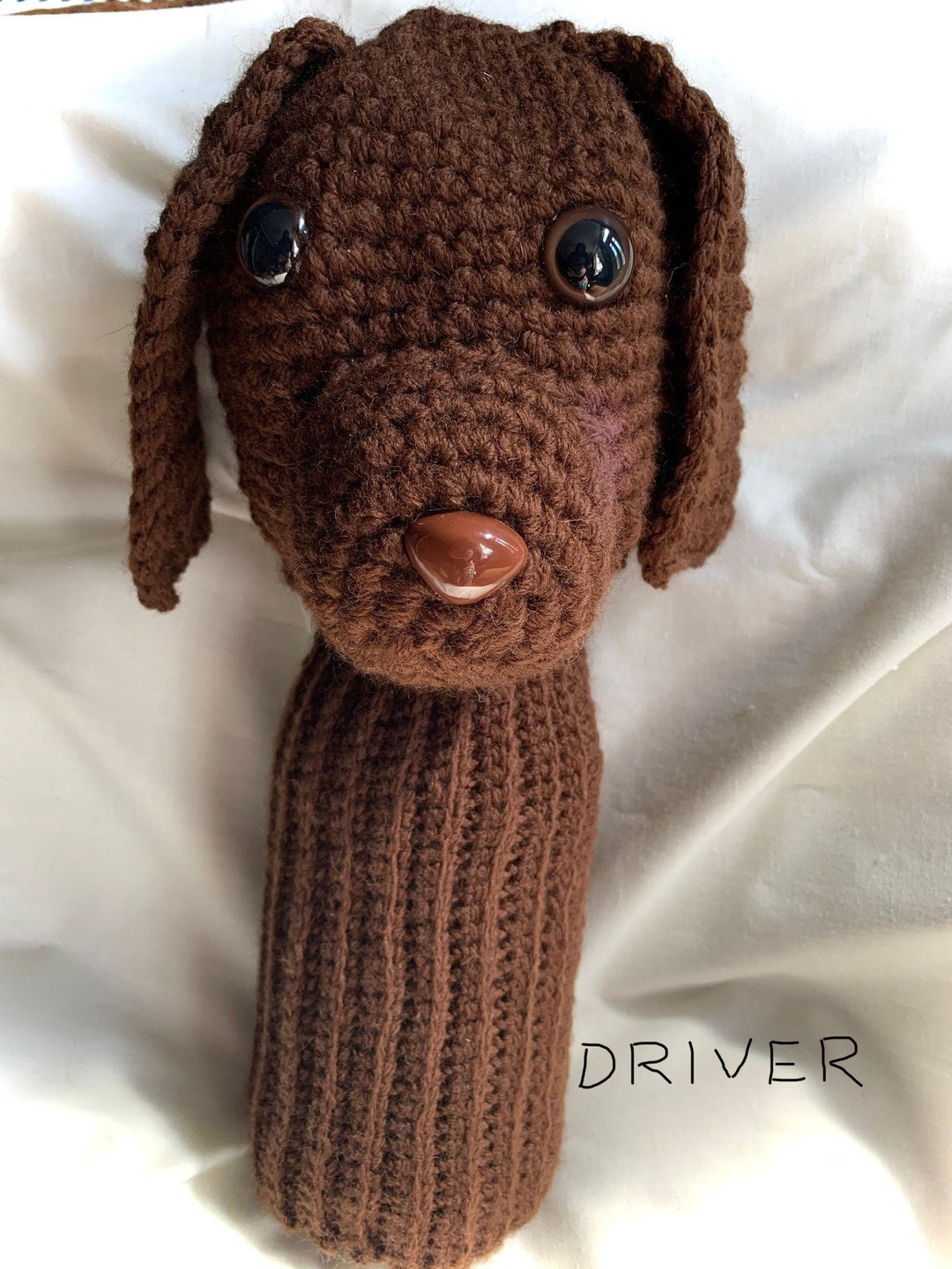 Chocolate Labrador Golf Club Cover Driver Cover Golf Woods Etsy