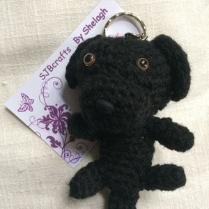 Black Labrador Keyring Keychain Doggy Made to Order