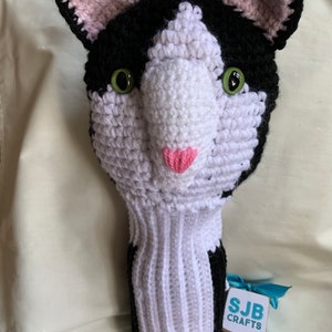 Cat Golf Club Cover Kitten  Driver Cover Made to Order Bespoke Woods cover Photographs must be sent within 24 HOURS