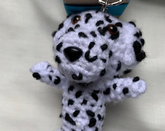 Dalmatian  keyring keychain Doggy  Made to Order Photographs must be sent within 24 HOURS