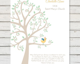 CHRISTENING GIFT, Baptism Gift, Baptism Gift Girl, Baby Girl Christening, Dedication Gift, Baby Girl Baptism, Goddaughter Gift, Baptism Tree