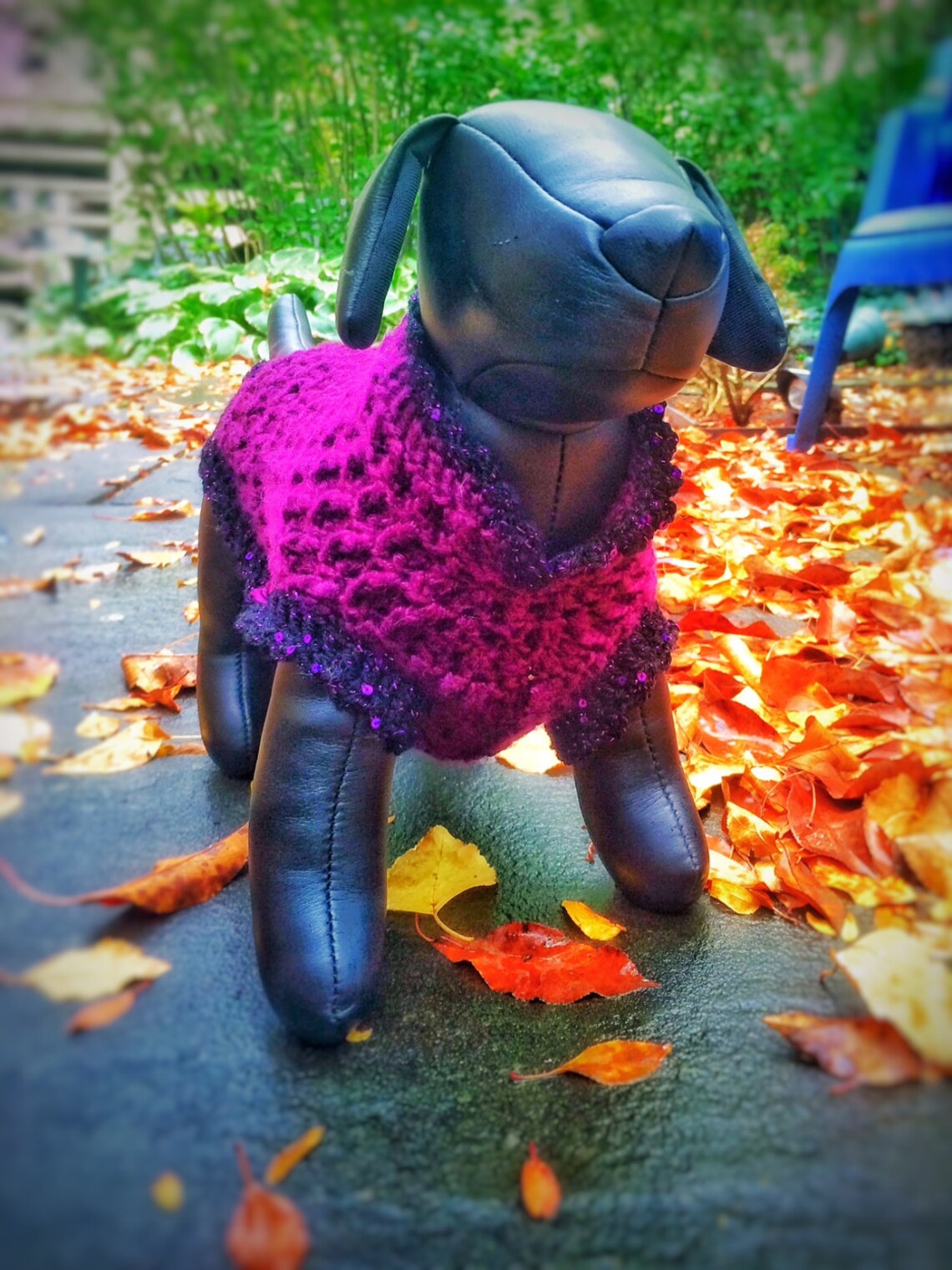 Crochet Dog Sweater Small Puppy Clothes Purple Chihuahua Etsy