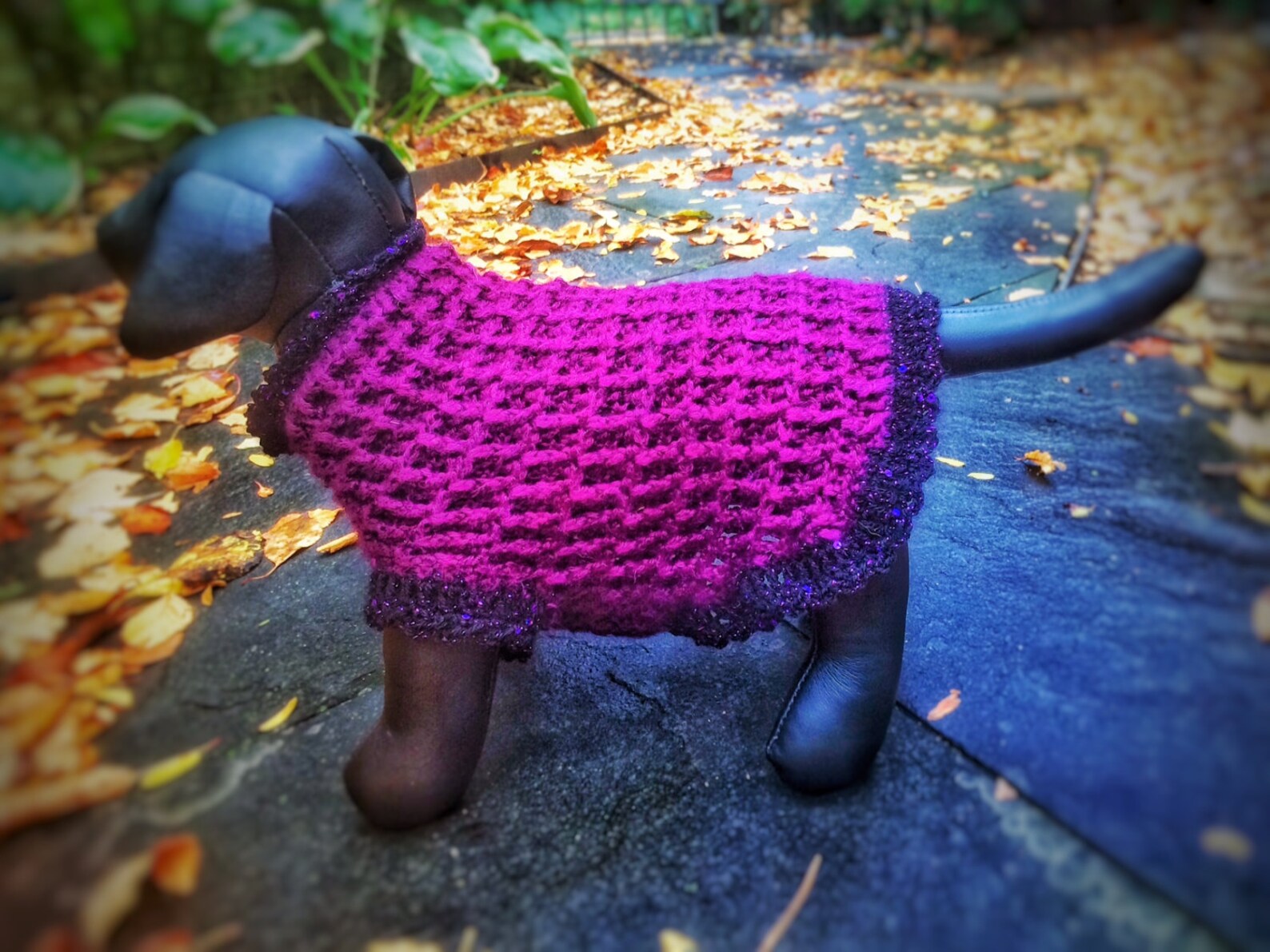 Crochet Dog Sweater Small Puppy Clothes Purple Chihuahua Etsy