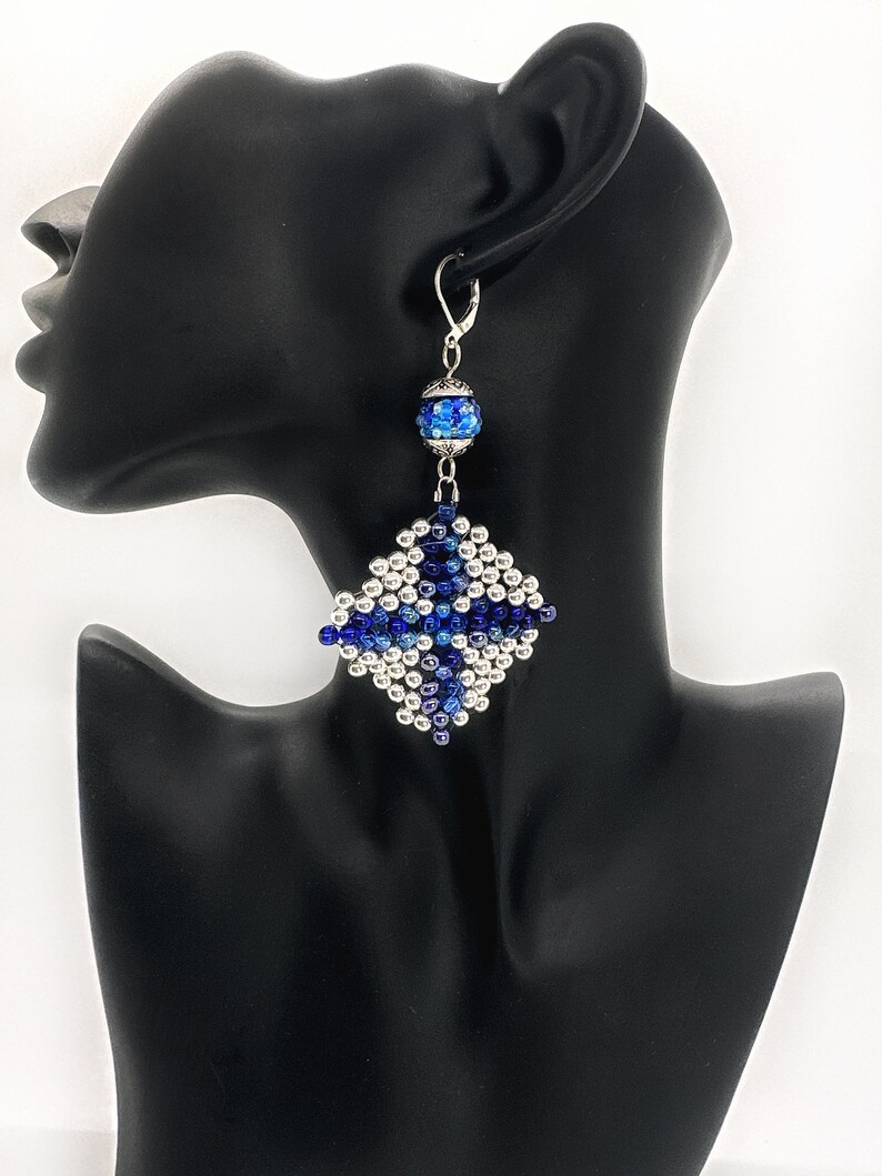 Statement Earrings Disco Jewelry Abstract Earrings Boho Etsy