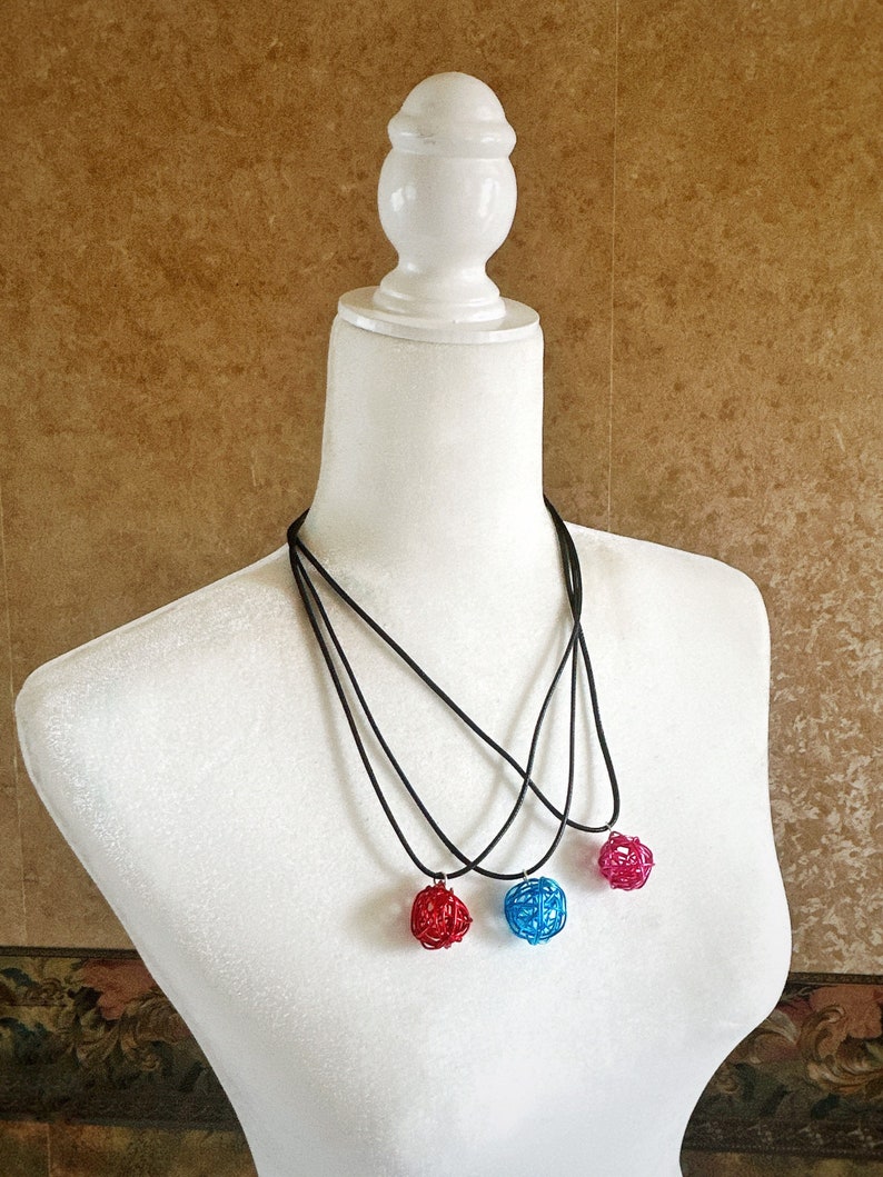Yarn Ball Jewelry, Knit Ball Necklace, Yarn Necklace, Crochet Lover