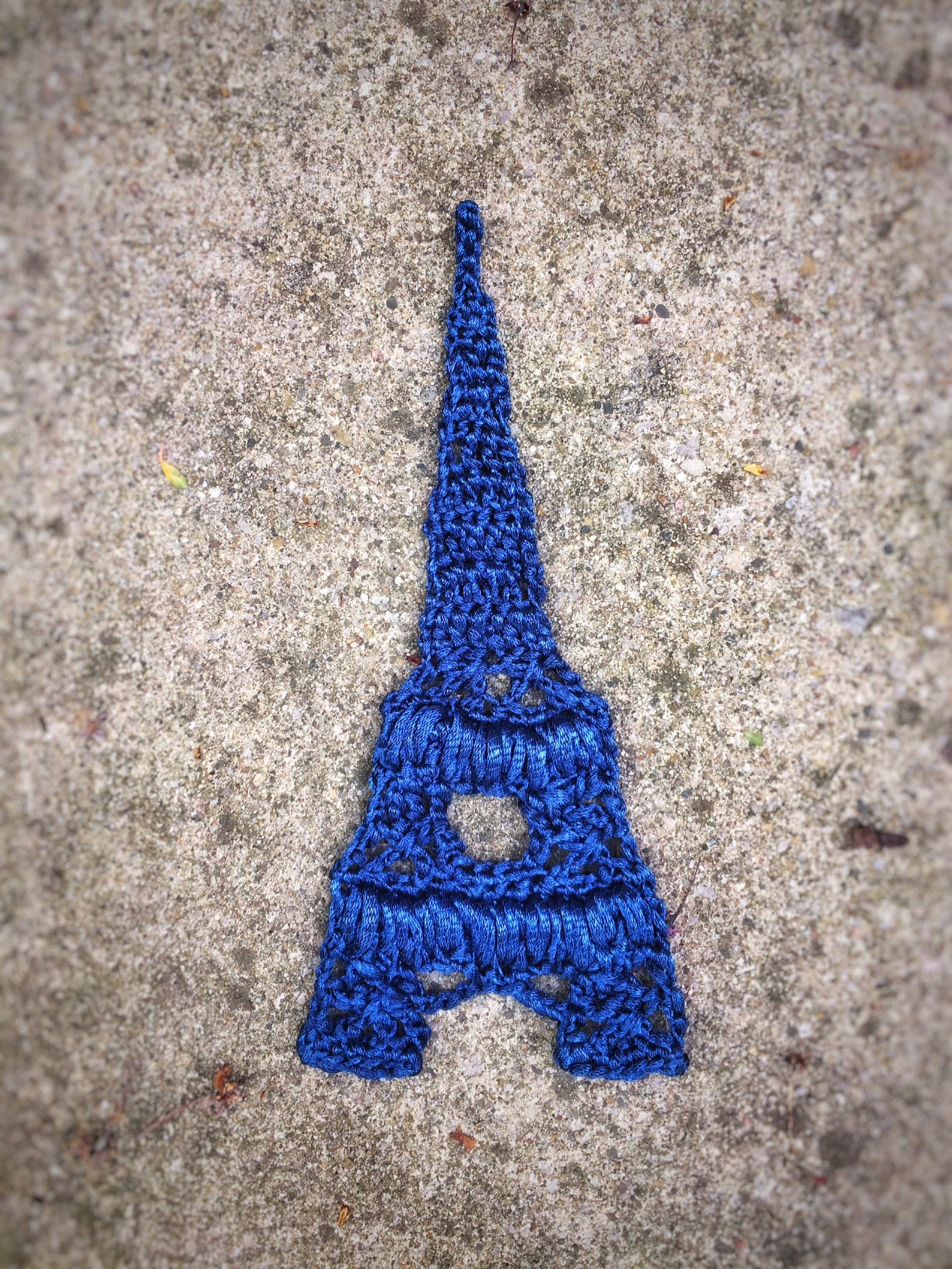 Eiffel Tower Crochet Applique French Romantic Theme Etsy