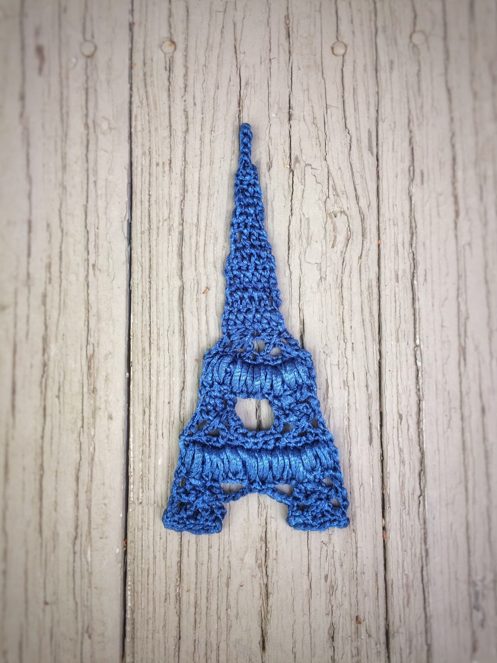 Eiffel Tower Crochet Applique French Romantic Theme Etsy
