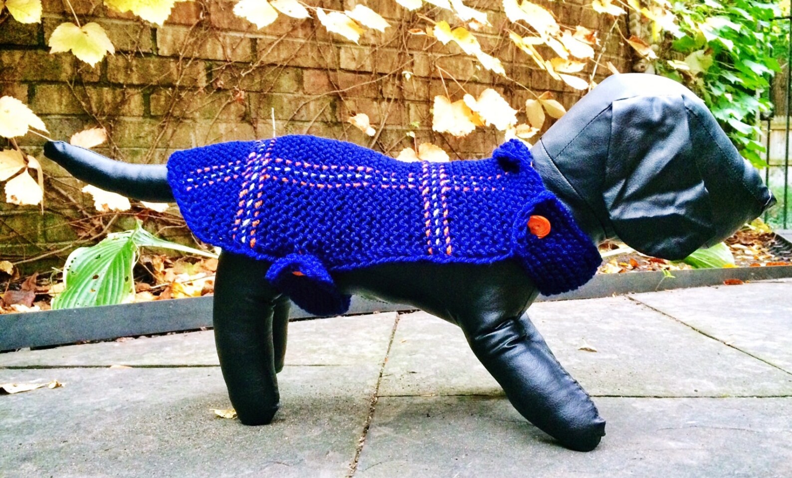 Knit Plaid Dog Sweater Terrier Clothes Blue Tartan Unique Etsy
