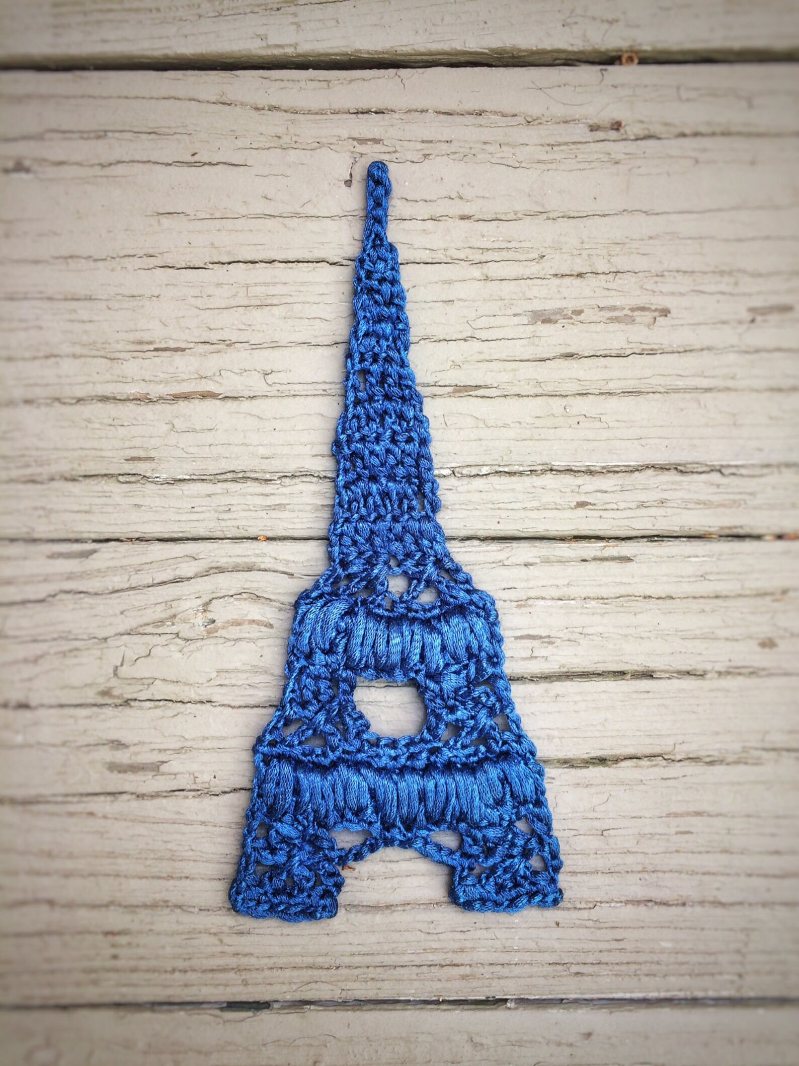Eiffel Tower Crochet Applique French Romantic Theme Etsy