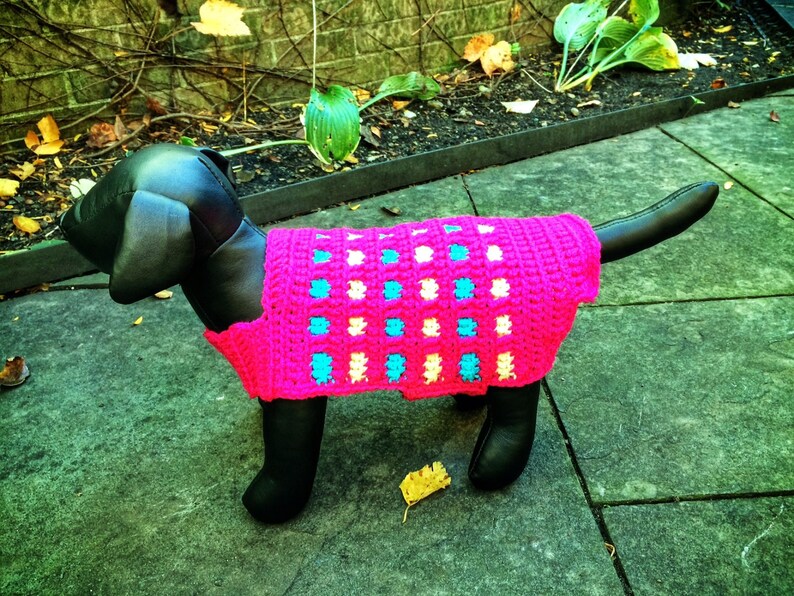 Crochet Dog Sweater Unique Handmade Husky Little Pink Dog Hand Etsy