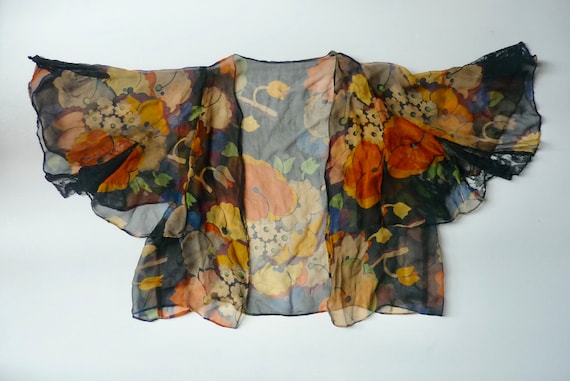 Vintage/Antique Chiffon Silk top. 1920s-30s. very