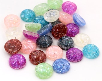 Resin Cabochons Flatbacks Cameo DIY 2-6Pcs 6-40mm Oval Vintage Settings