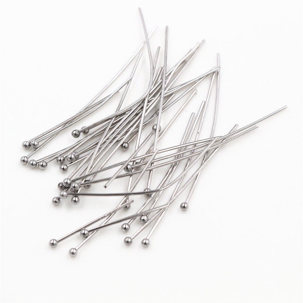 No Fade 100pcs/lot 20-70 Mm 316 Stainless Steel Ball Pins - Etsy