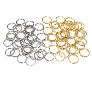 50/100pcs 4-12mm roestvrij staal open dubbele jump ringen voor sleutel dubbele split ringen connectoren DIY craft sieraden maken afbeelding 8
