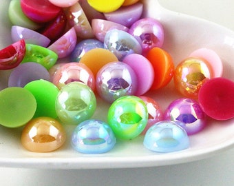 12mm 40pcs Acryl Cabochon Cameo Cover