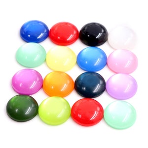 New Fashion 40pcs 8mm 10mm 12mm Mix Colors Cat's eye Series Flat back Resin Cabochons Jewelry Accessories Wholesale Supplies image 4