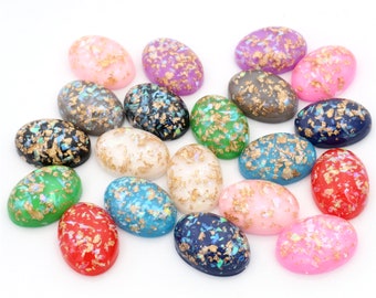 10pcs 18x25mm resina cammeo Copertina Cabochon