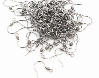 Never Fade 100pcs/lot 16x15mm Stainless Steel DIY Earring Findings Clasps Hooks Jewelry Making Accessories Earwire