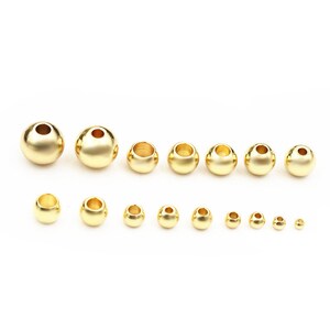 Cuentas espaciadoras de Color dorado de acero inoxidable de 2-8mm, abalorios sueltos, pulseras, collares, accesorios para hacer joyería DIY imagen 6