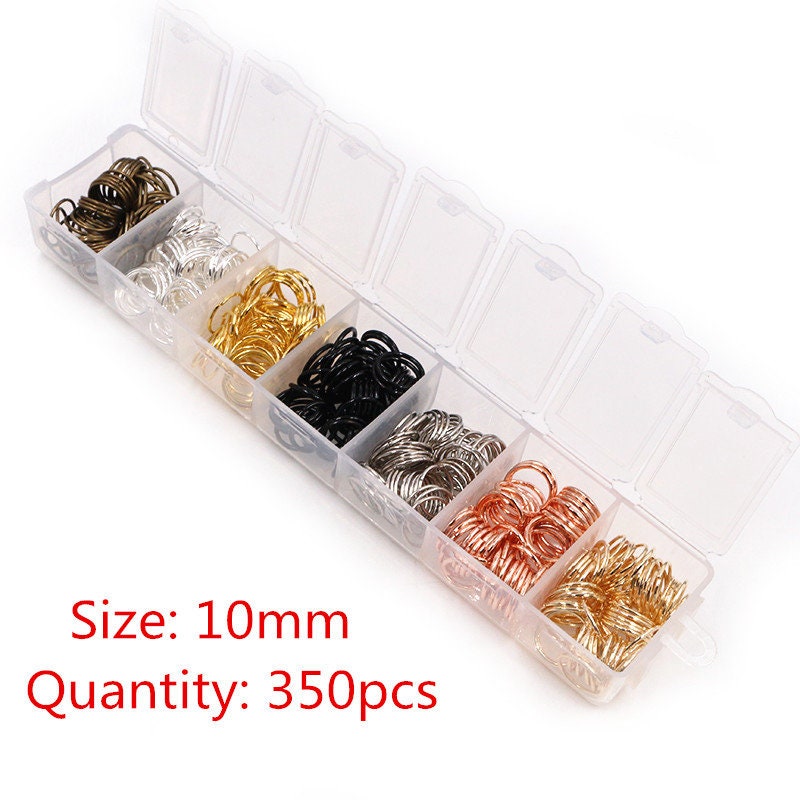 1450pcs/one Set Box 3 4 5 6 7 8 10mm 8 Colors Open Jump Rings | Etsy
