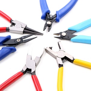 1 Piece Multifunction Split Ring Opener Pliers Jewelry Beading Crimping Crimper Pliers Tool With Mini Diagonal Pliers DIY Hand Tools
