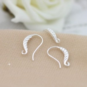 10 pièces 5 paires 158mm brillant argent et Bronze plaqué populaire oreille crochets fils de boucle d'oreille pour les femmes mode bijoux boucles d'oreilles image 2