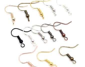 100pcs/lot 20x17mm DIY Earring Findings Earrings Clasps Hooks Fittings DIY Jewelry Making Accessories Iron Hook Earwire Jewelry