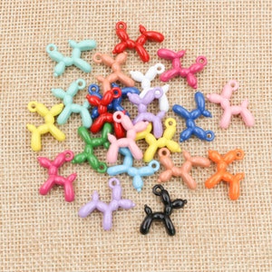 10pcs 19x14mm 3D Globo Perro Metal Charms Colgante Multicolores Mixto DIY Joyería Haciendo Hallazgos Accesorios Collar Pendiente imagen 4