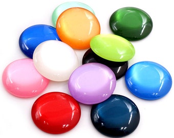 10pcs 25mm Resin Cabochon Cameo Cover