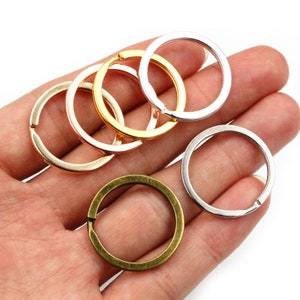 20 teile / los 25mm Schlüsselring Schlüsselanhänger Rhodium Bronze 9 Farben Überzogene Schleife Ring Keychain Schlüsselringe Großhandel DIY Schmuckzubehör Bild 3