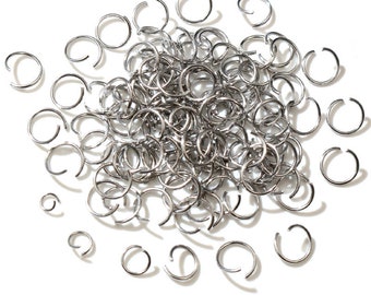 Open Jump Rings 200pcs/lot 3 4 5 6 7 8 10 mm Open JumpRings for DIY Jewelry Making Necklace Bracelet Findings Connector Supplies