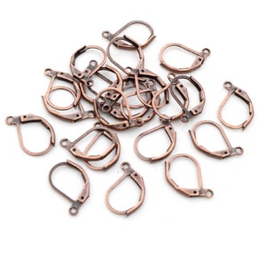 1510mm 50pcs High Quality 6 Colors Plated Brass French Earring Hooks Wire Settings Base Settings Whole Sale image 7