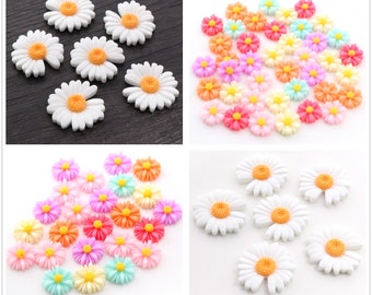 9mm 12mm 27mm White Mix SunFlower Free to Post Phone Jewelry Accessories Pendant Necklace Charms Diy Handmade Findings Components