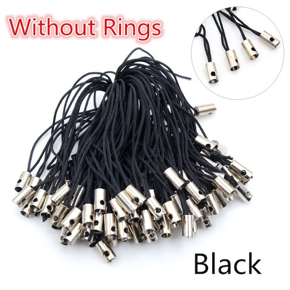 100pcs Lanyard Lariat Strap Cords Lobster Clasp Rope Keychains