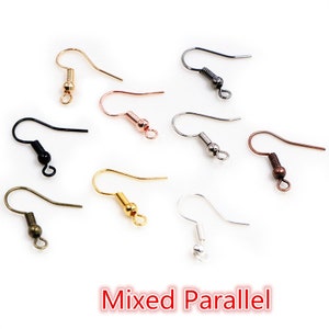 100pcs/lot 20x17mm DIY Earring Findings Earrings Clasps Hooks Fittings DIY Jewelry Making Accessories Iron Hook Earwire Jewelry Mixed-Parallel