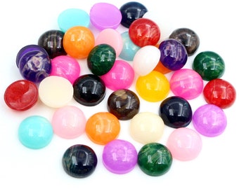 40pcs 12mm Resin Cabochon Cameo Cover