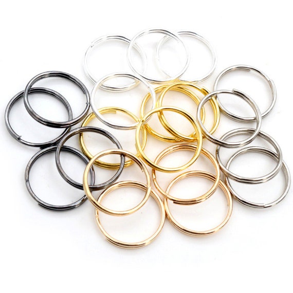 50pcs/lot Gold Silver Color Metal Jump Rings Single Loops Closed