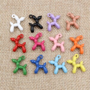 10pcs 19x14mm 3D Globo Perro Metal Charms Colgante Multicolores Mixto DIY Joyería Haciendo Hallazgos Accesorios Collar Pendiente imagen 3