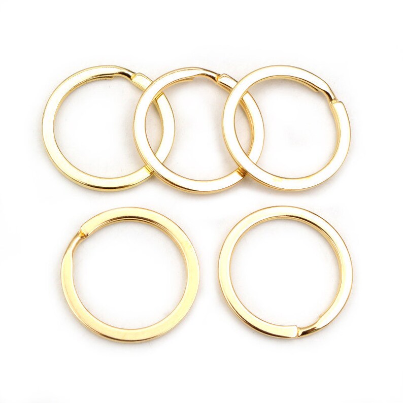 20 teile / los 25mm Schlüsselring Schlüsselanhänger Rhodium Bronze 9 Farben Überzogene Schleife Ring Keychain Schlüsselringe Großhandel DIY Schmuckzubehör Bild 8