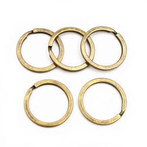 20 teile / los 25mm Schlüsselring Schlüsselanhänger Rhodium Bronze 9 Farben Überzogene Schleife Ring Keychain Schlüsselringe Großhandel DIY Schmuckzubehör Bild 9