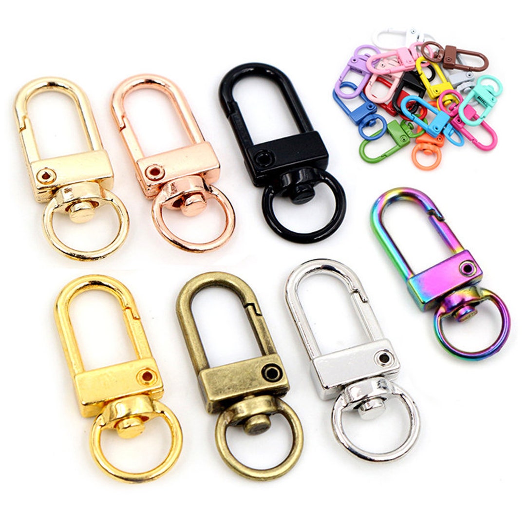 10pcs Metal Swive Alloy Star Snap Clasp Keychain for Your DIY
