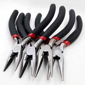 1 Piece Stainless Steel Needle Nose Pliers Jewelry Making Hand Tool Black image 9