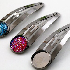 10pcs 12mm 16mm 18mm 20mm High Quality Classic 8 Colors Plated Copper Material Hairpin Hair Clips Hairpin Base Setting Cabochon Cameo base image 7