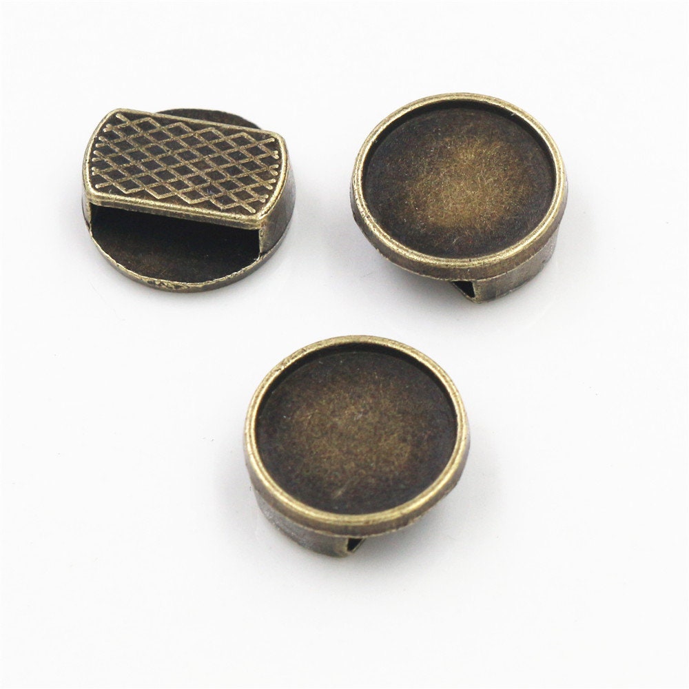 20pcs 12mm tamaño interior plata plata colores redondo cabujón | Etsy