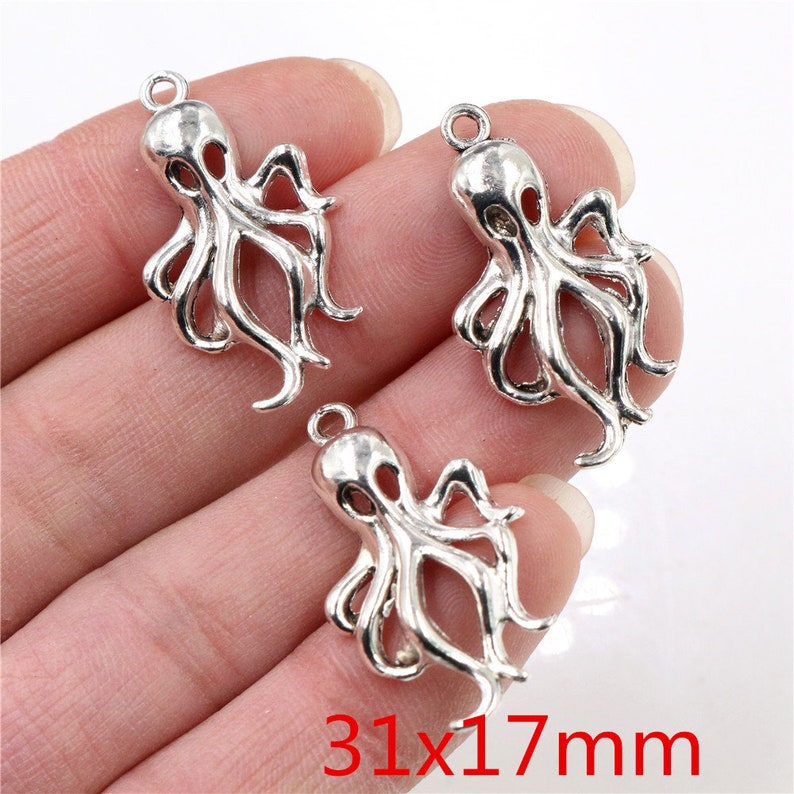 30/12/10/15pcs Antique Silver Shell Charm Pendant for Jewelry Making image 4